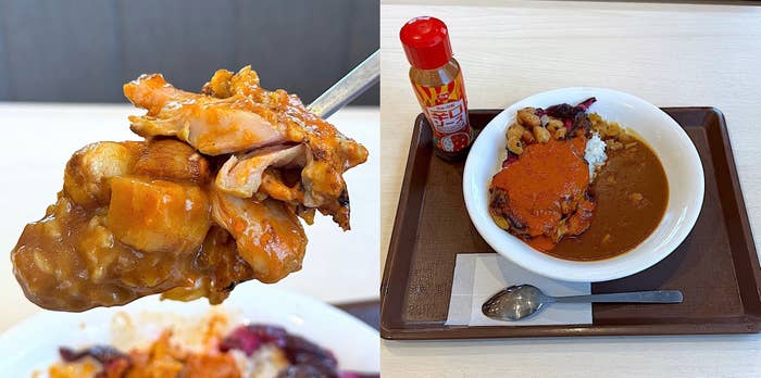 すき家の「にんにくバターチキンソースカレー」