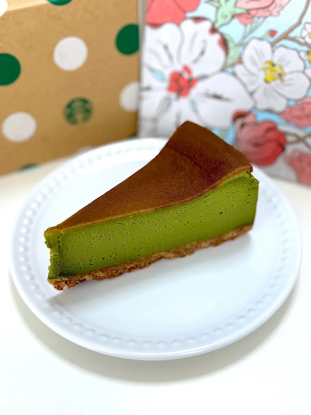 スタバの「宇治抹茶チーズケーキ」