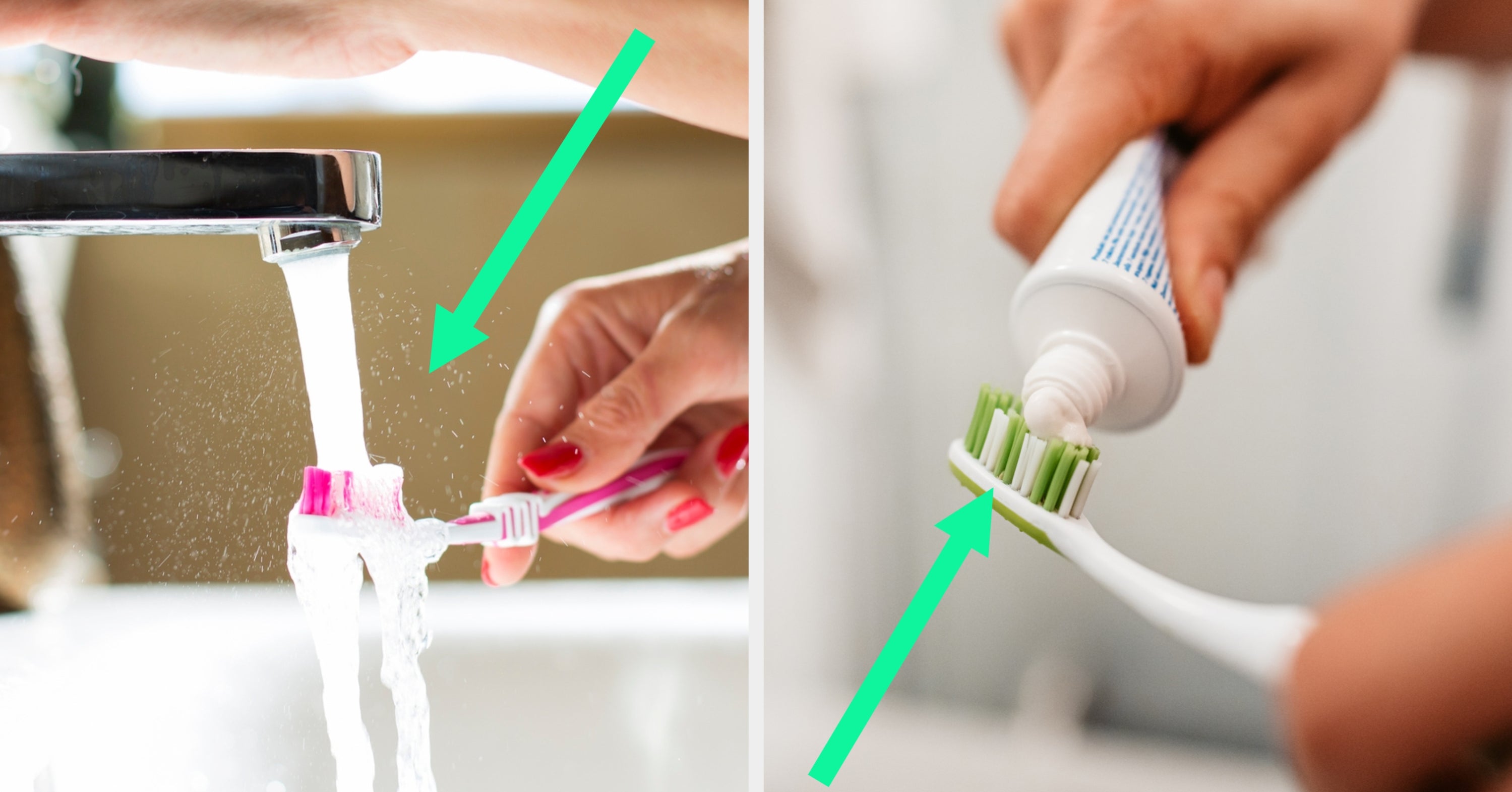 Do you wet your toothbrush *before* or *after* putting toothpaste on?