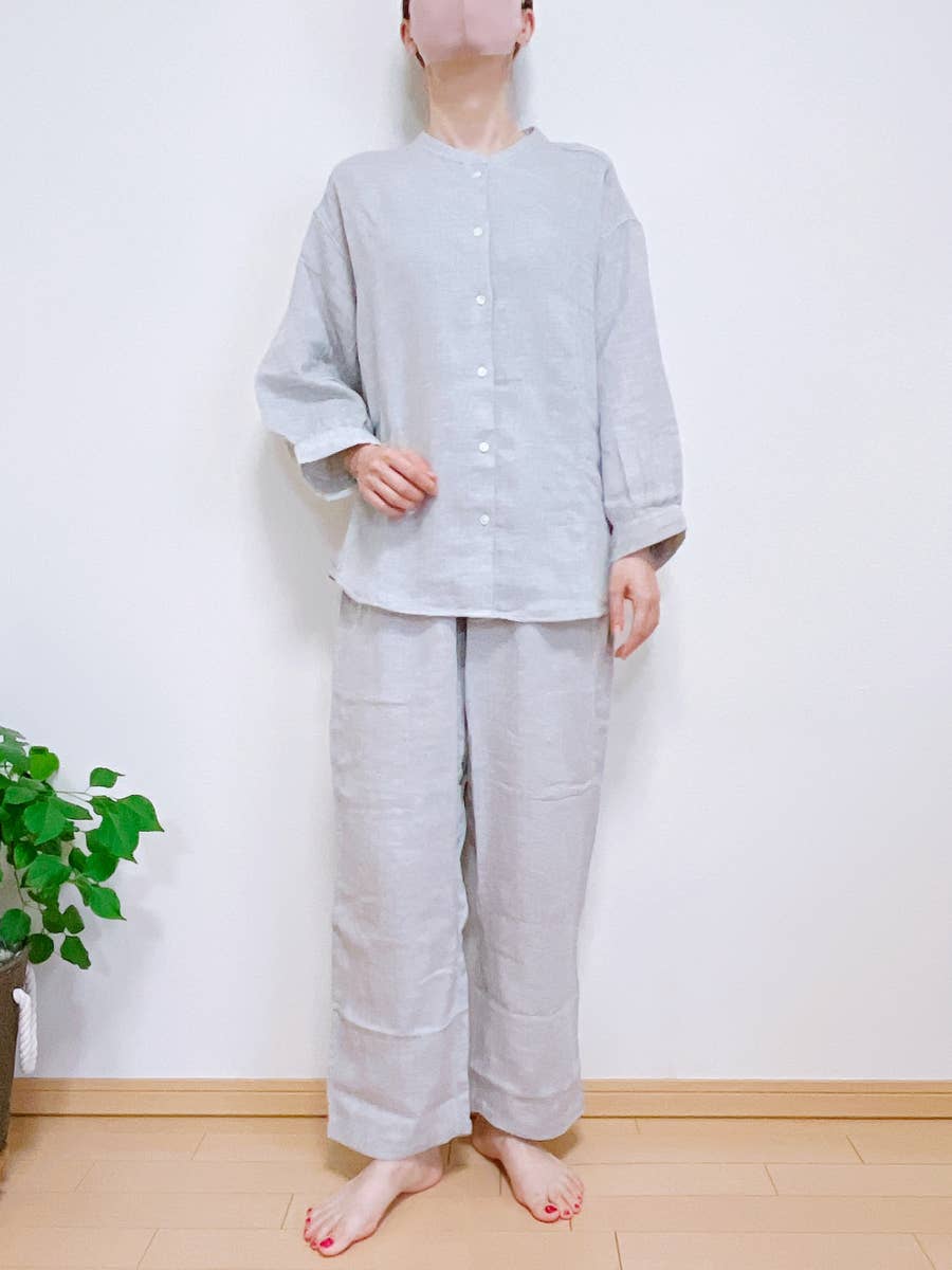 無印良品 スタンドカラー八分袖パジャマ M いつもの定番品＋α【無印良品週間】でいろいろ買い足し | LEE