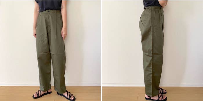 GUの「チノキャロットパンツ(丈標準69.5~73.5cm)」