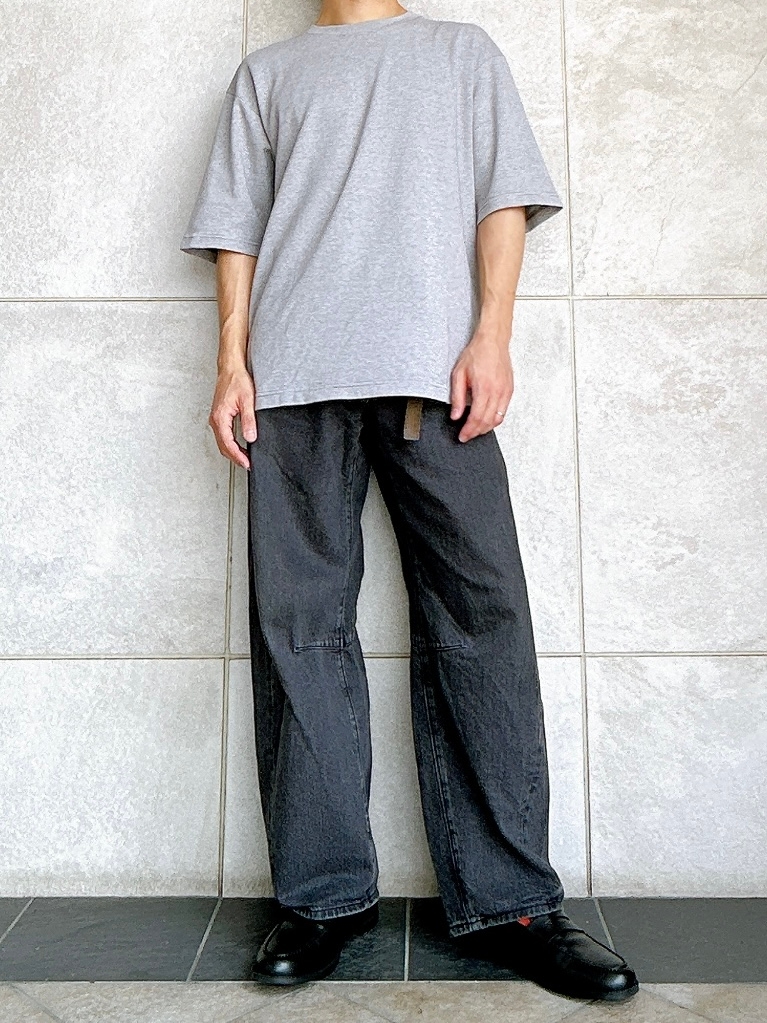 GUの「レザーフラットローファー+E」
