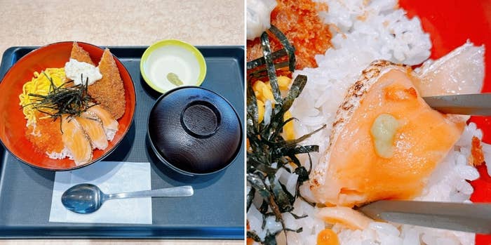 松のやの「サーモンいくら丼」