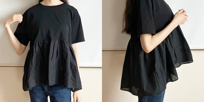 Honeys(ハニーズ)の「裾切替Tシャツ」
