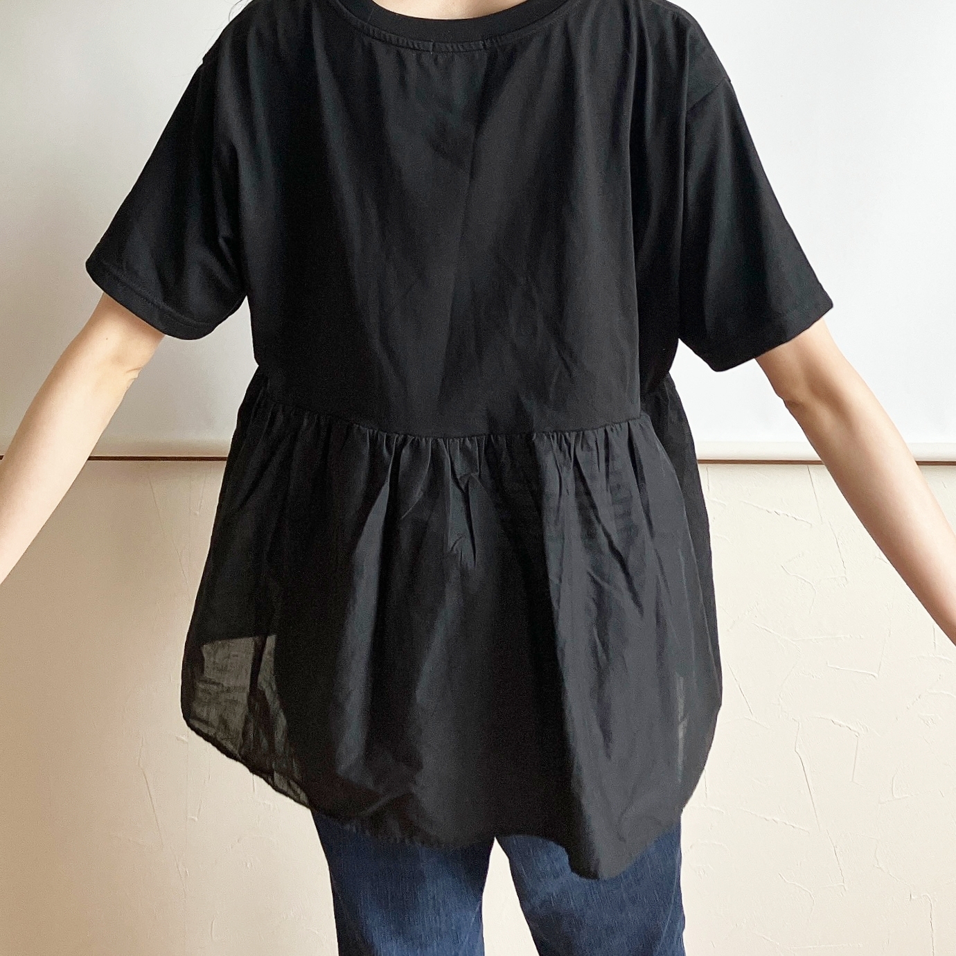 Honeys(ハニーズ)の「裾切替Tシャツ」