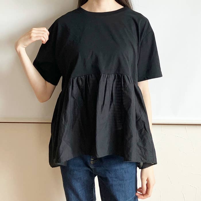 Honeys(ハニーズ)の「裾切替Tシャツ」