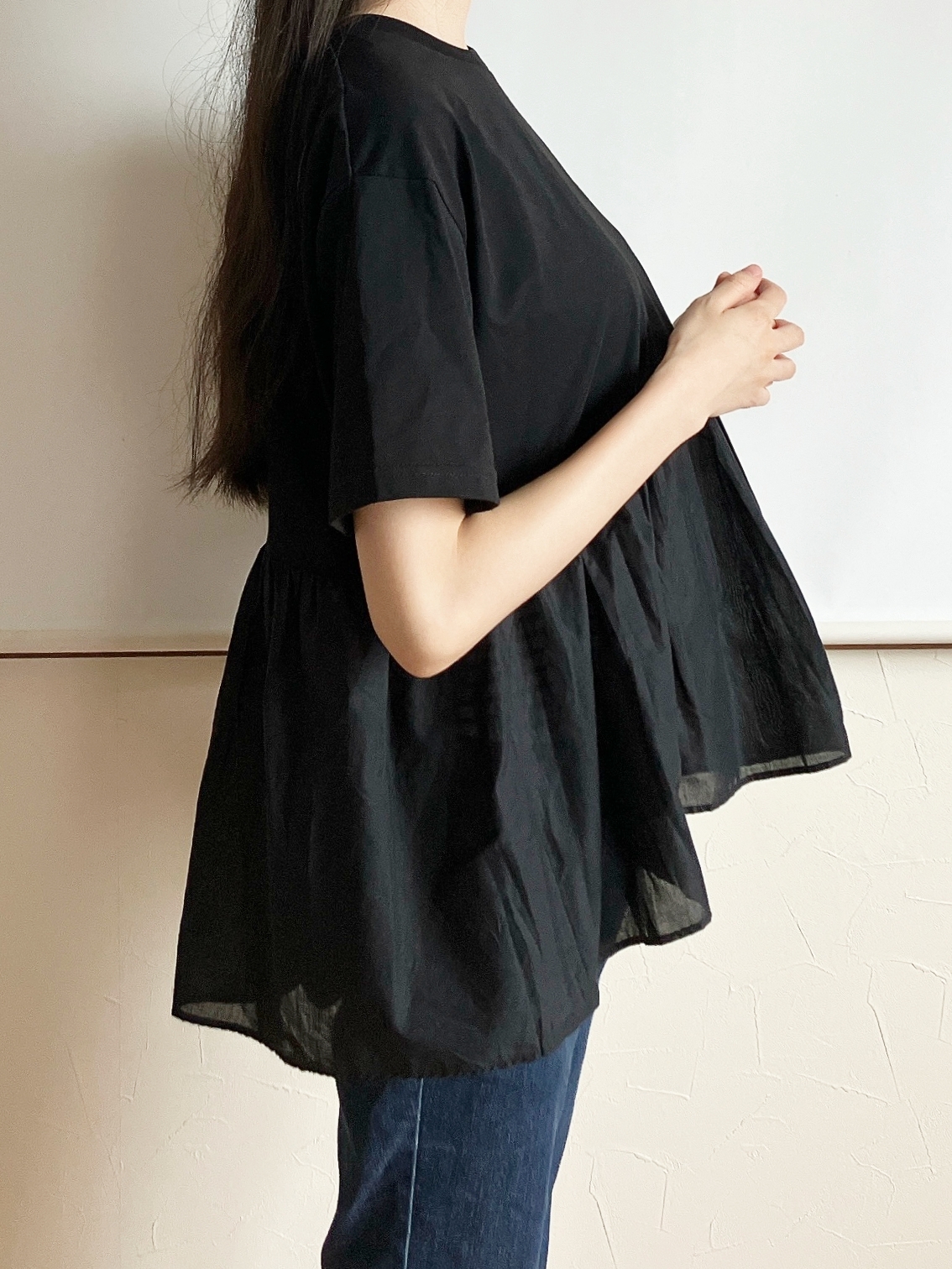 Honeys(ハニーズ)の「裾切替Tシャツ」