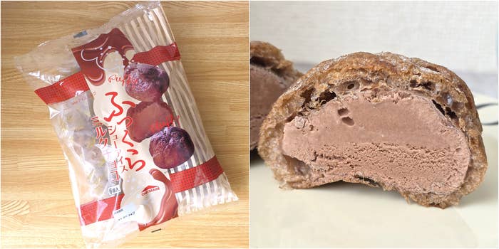 シャトレーゼ「ふっくらシューアイス ミルクチョコ 6個入」