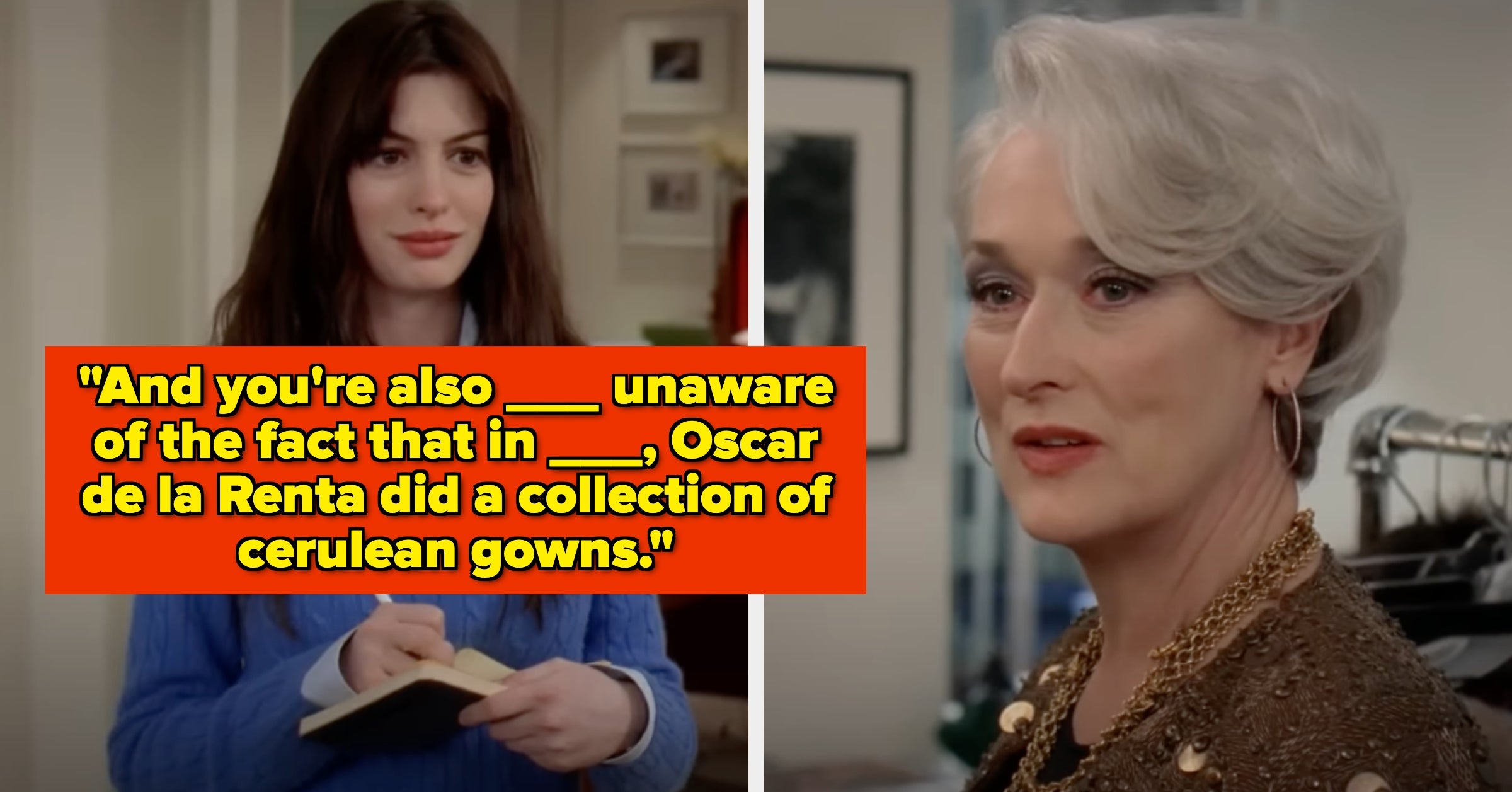 Unless You're The Editor-In-Chief At "Runway," You'll Fumble Over These Lines From Miranda's Iconic Monologue