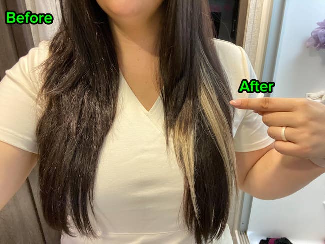 Person's hairsbreadth  earlier  and aft  utilizing the oil
