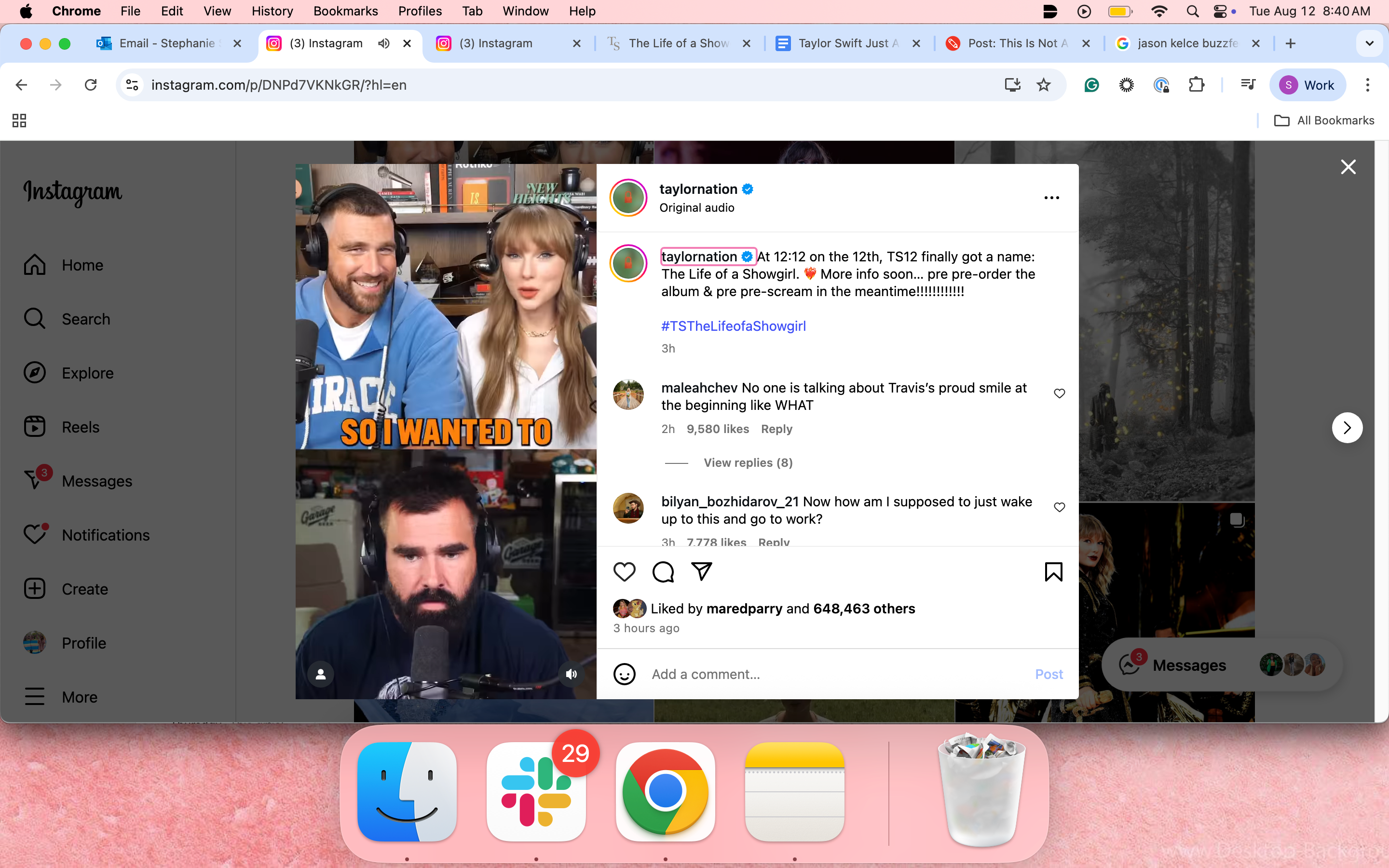 Taylor Swift Announced 12th Album: The Life Of A Showgirl