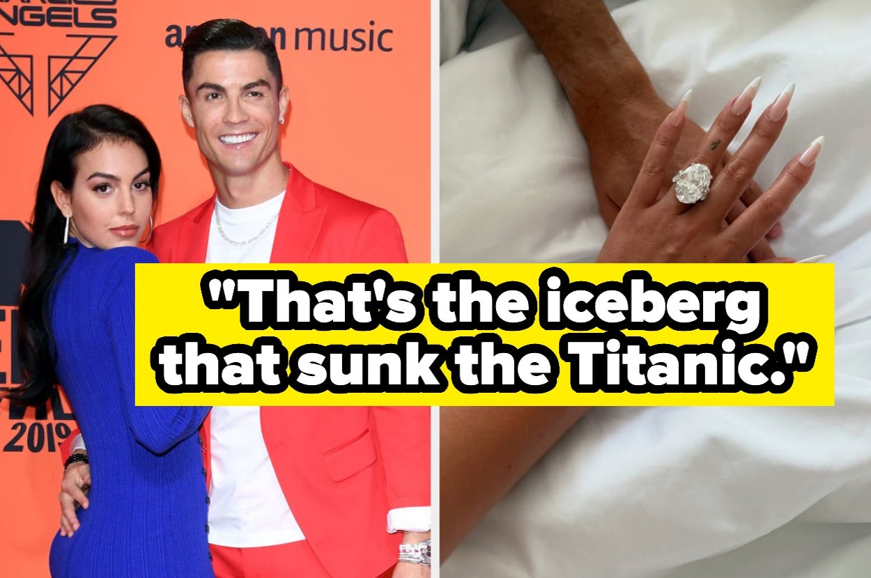 Cristiano Ronaldo Gave Georgina Rodríguez An Engagement Ring The Size Of A Boulder, And People Have Thoughts