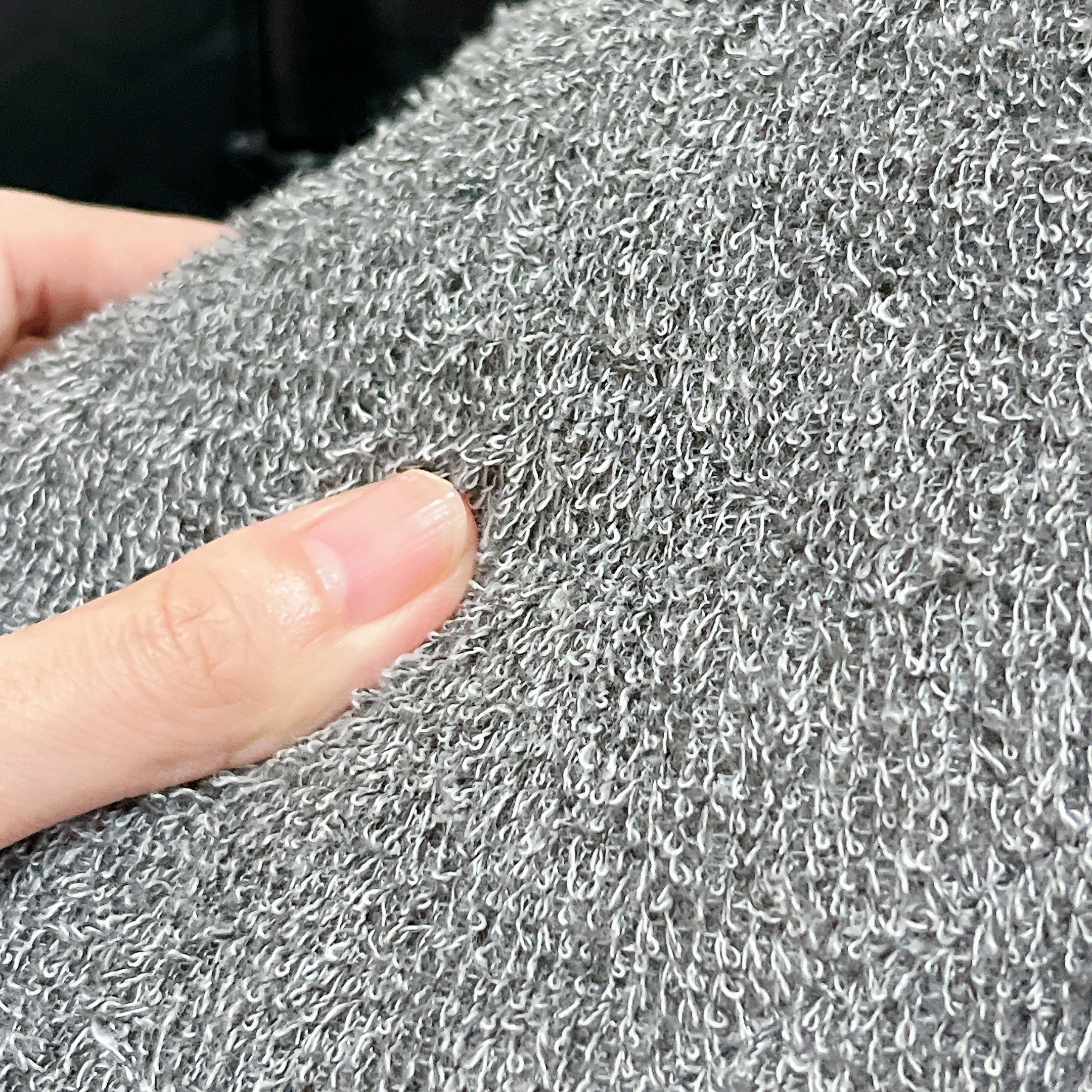 CAINZ(カインズ)の「タオル素材のリラックスクッション グレー」