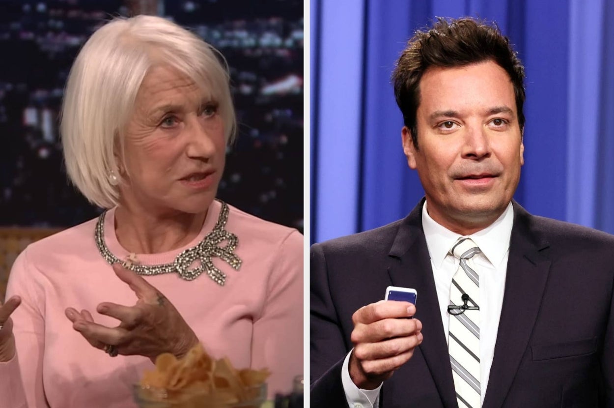 Helen Mirren Explained To Jimmy Fallon Why She Believes “Tomatoes Are Bisexual,” And His Awkward Reaction Is Hilarious
