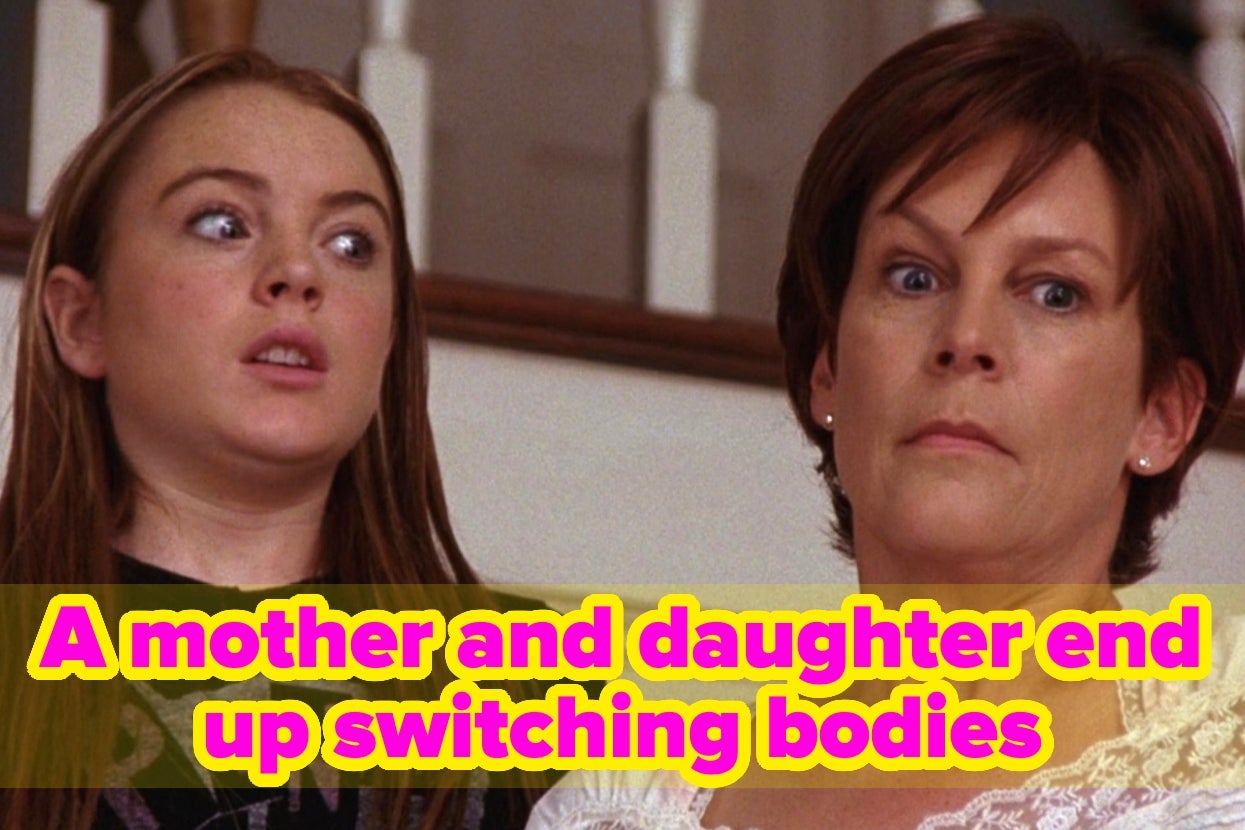 Two women look surprised. Text: "A mother and daughter end up switching bodies."