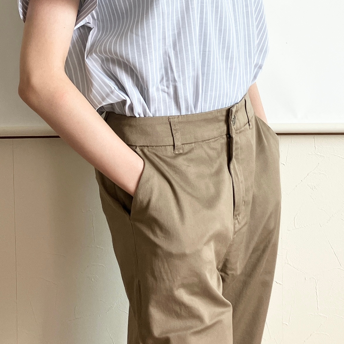 Honeys(ハニーズ)の「チノテーパード(股下66cm)」