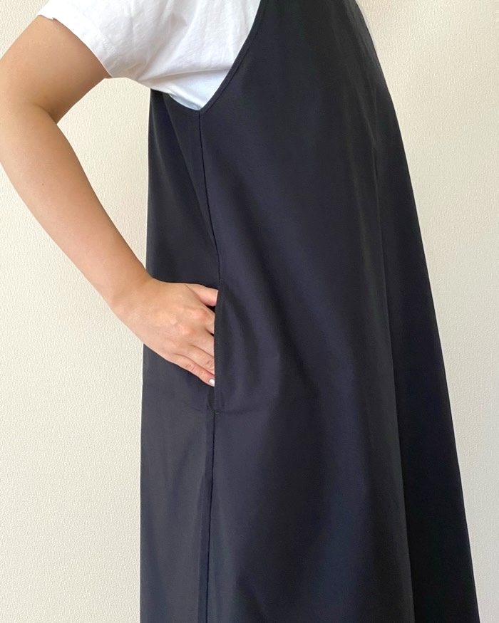 無印良品の「婦人 乾きやすい ブロードスリーブレスワンピース」