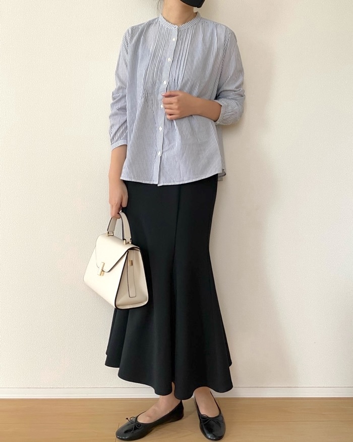 無印良品「婦人 綿ボイル長袖ブラウス」