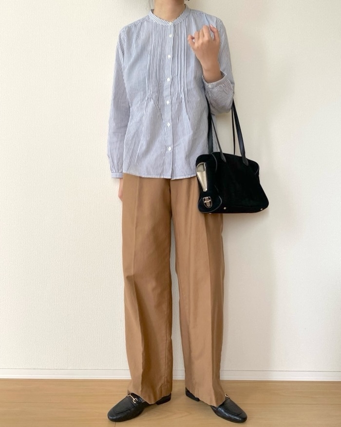 無印良品「婦人 綿ボイル長袖ブラウス」