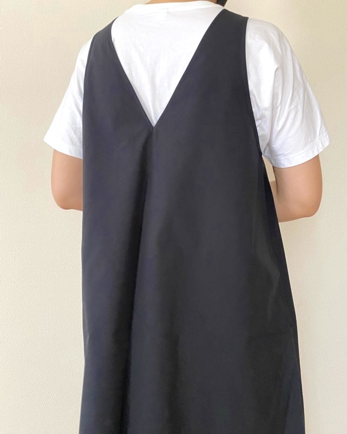 無印良品の「婦人 乾きやすい ブロードスリーブレスワンピース」