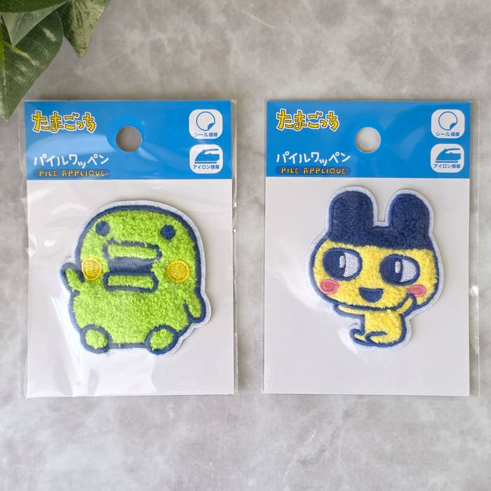 DAISO(ダイソー)「たまごっち パイルワッペン まめっち・くちぱっち」