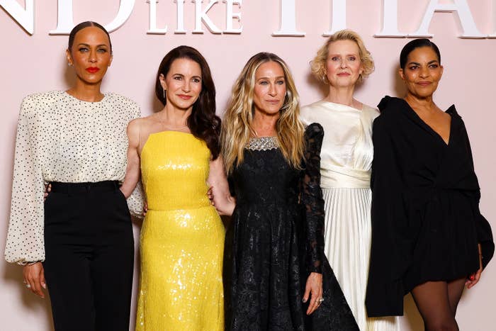 Cast of And Just Like That at red carpet event