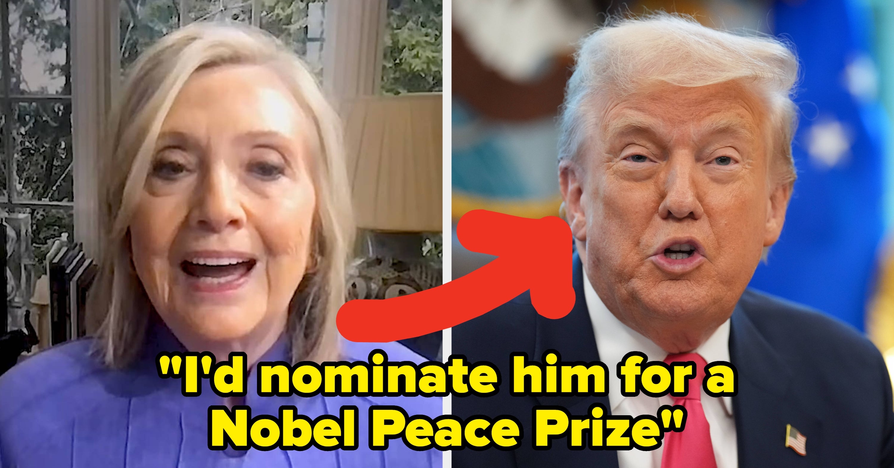 Hillary Clinton Would Nominate Trump For Nobel Peace Prize If He Did ...