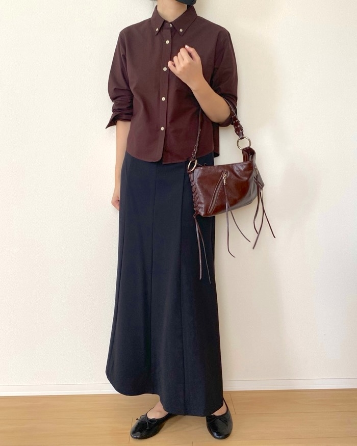 GUの「オックスフォードショートシャツ」