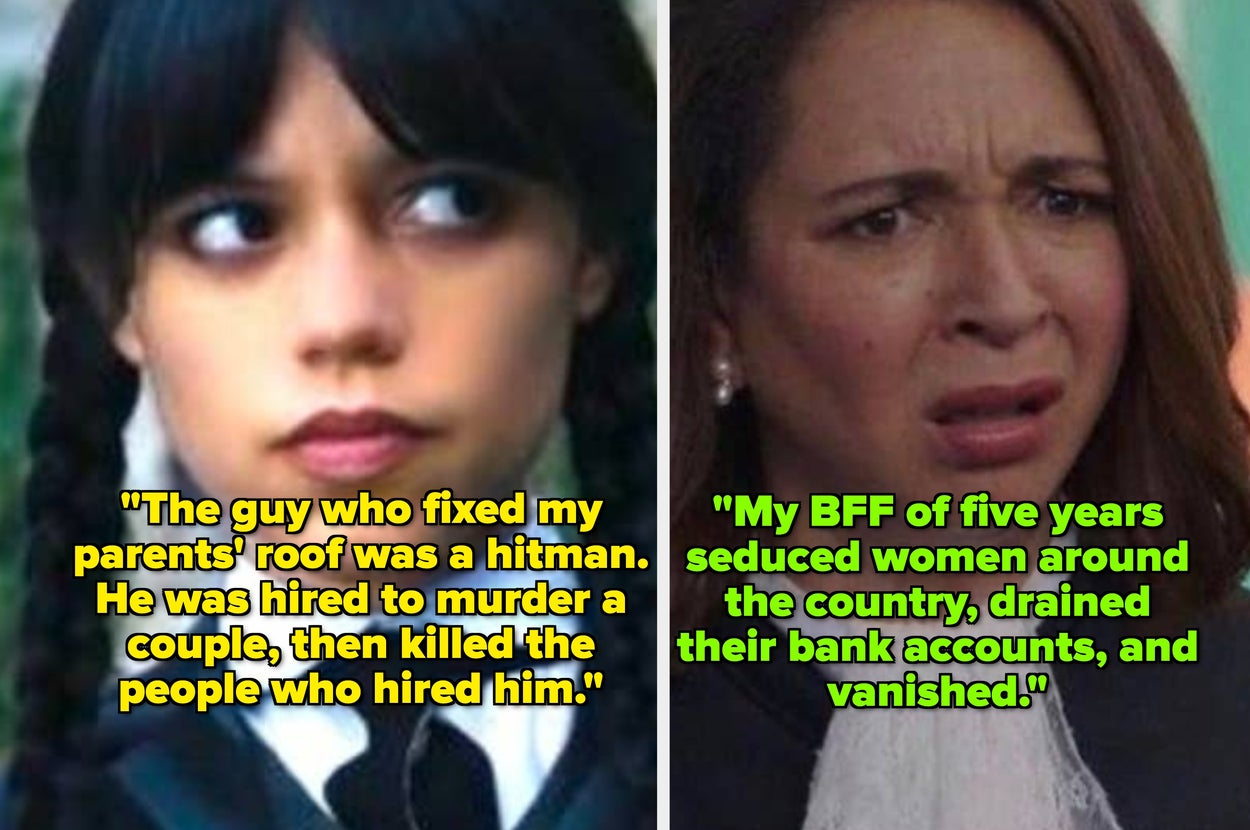 Jenna Ortega in "Wednesday;" Maya Rudolph in "The Good Place"