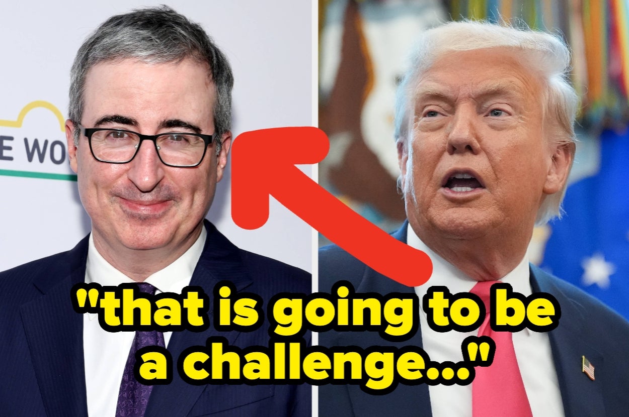 John Oliver Critiques Trump's Tough-Guy Image