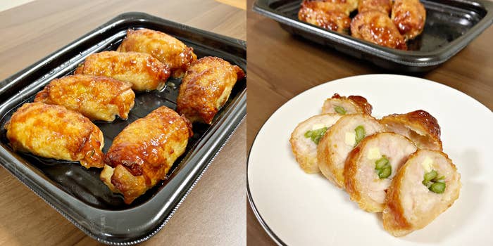 ロピアの「チキンロール(アスパラ&チーズ)」