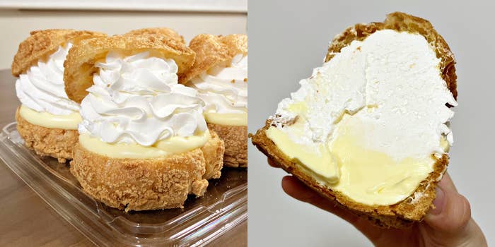 ロピアの「やばば!ツインシュークリーム」