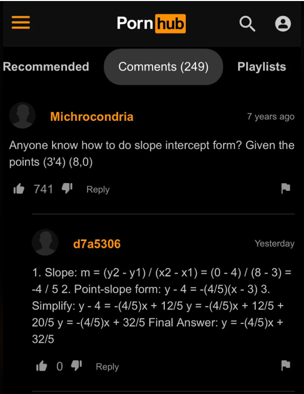 Comments explaining however  to find   the slope-intercept signifier  of a enactment     fixed  2  points
