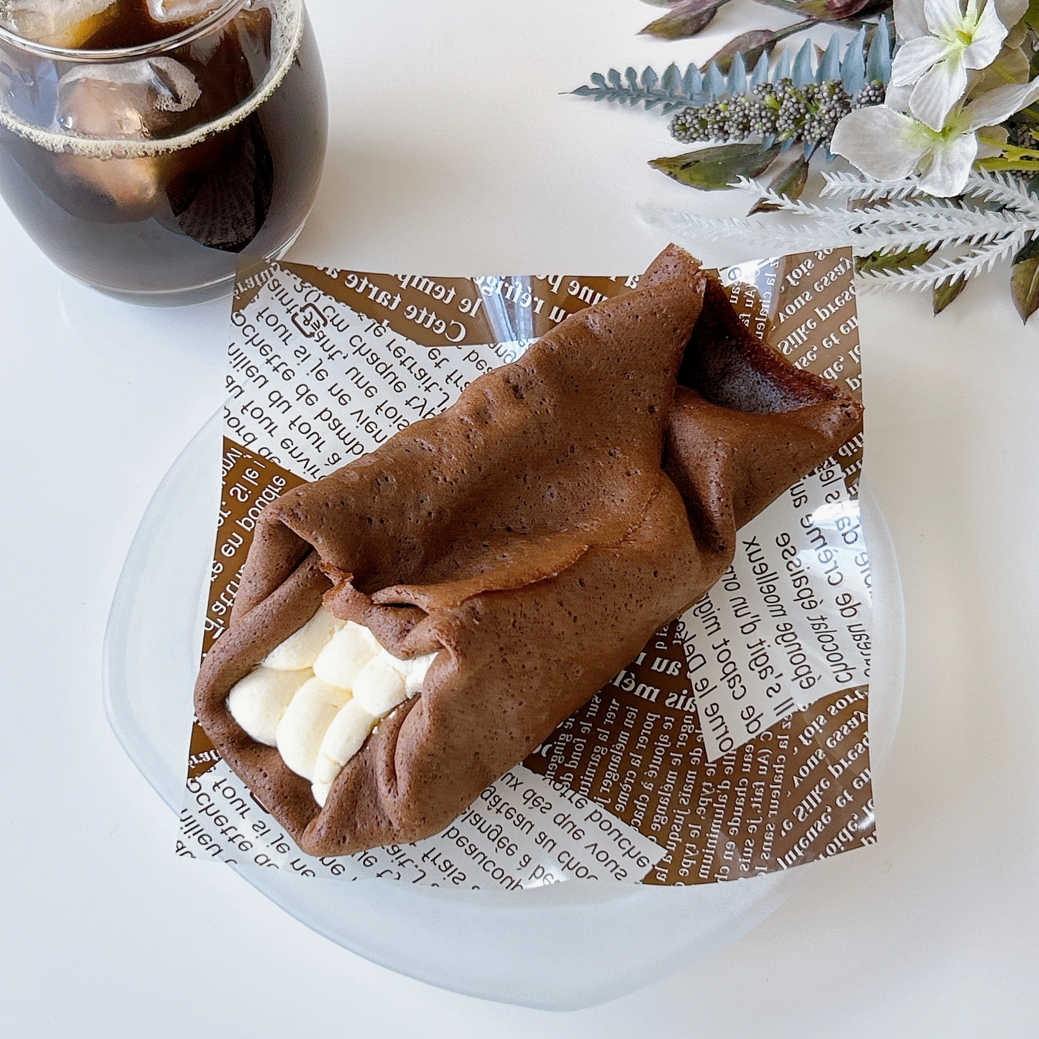 LAWSON(ローソン)の「Uchi Café×シーキューブ くちどけティラミスクレープ」