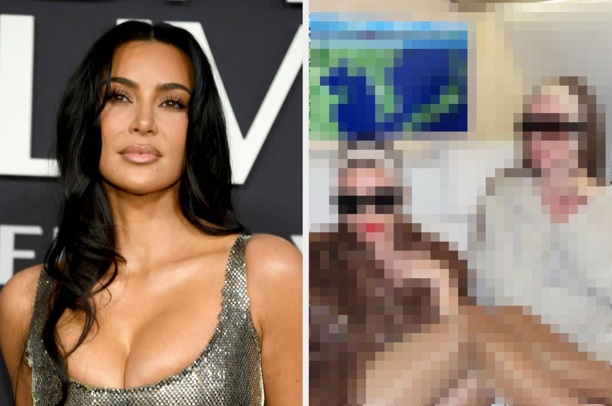 “This Reminds Me Of What Women Did In The 50s”: Kim Kardashian Wore Her Divisive “Face Shapewear” With A Very Risqué Outfit On A Flight, And People Have Thoughts