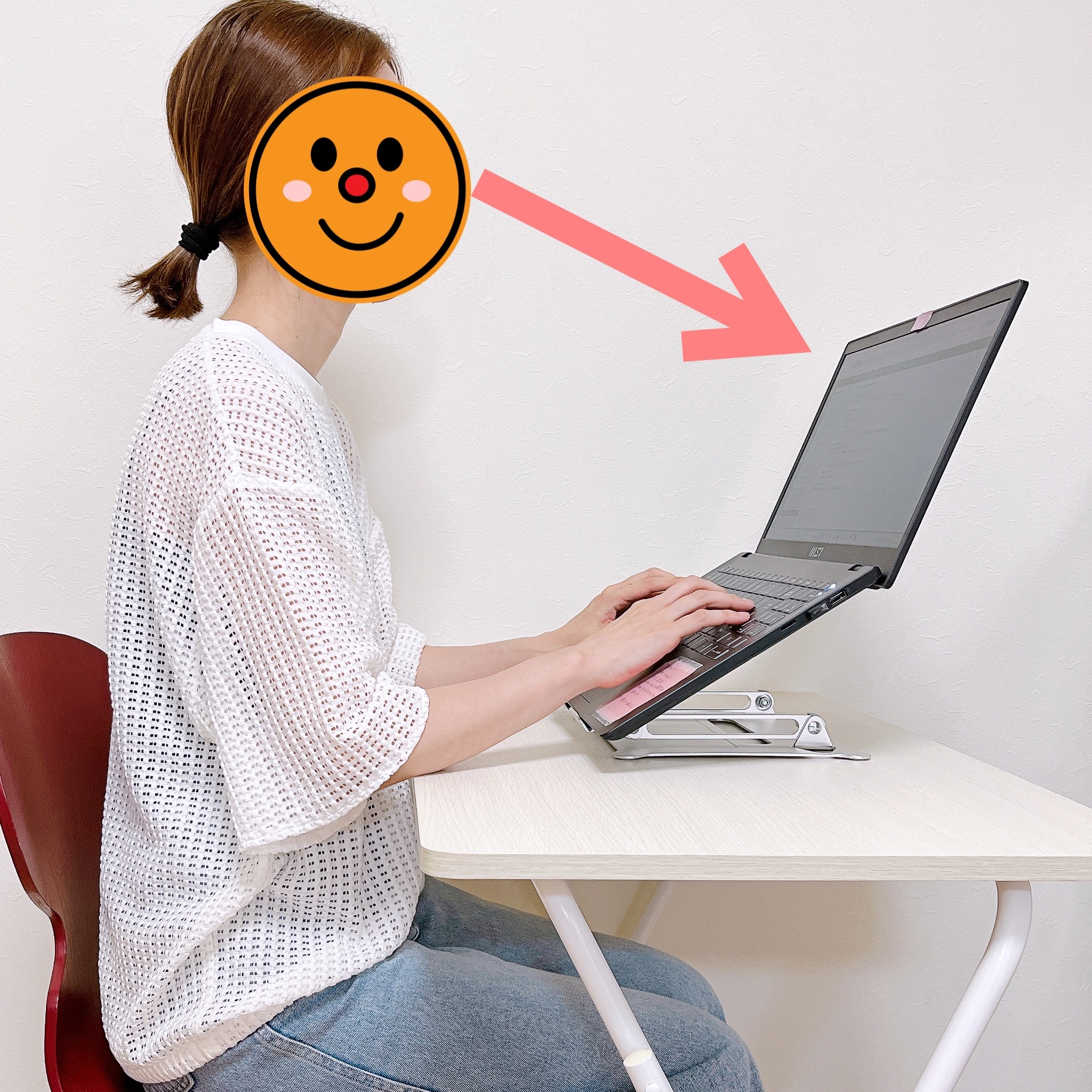 CAINZ(カインズ)の「ノートパソコンスタンド シルバー GH-STNA-SV」