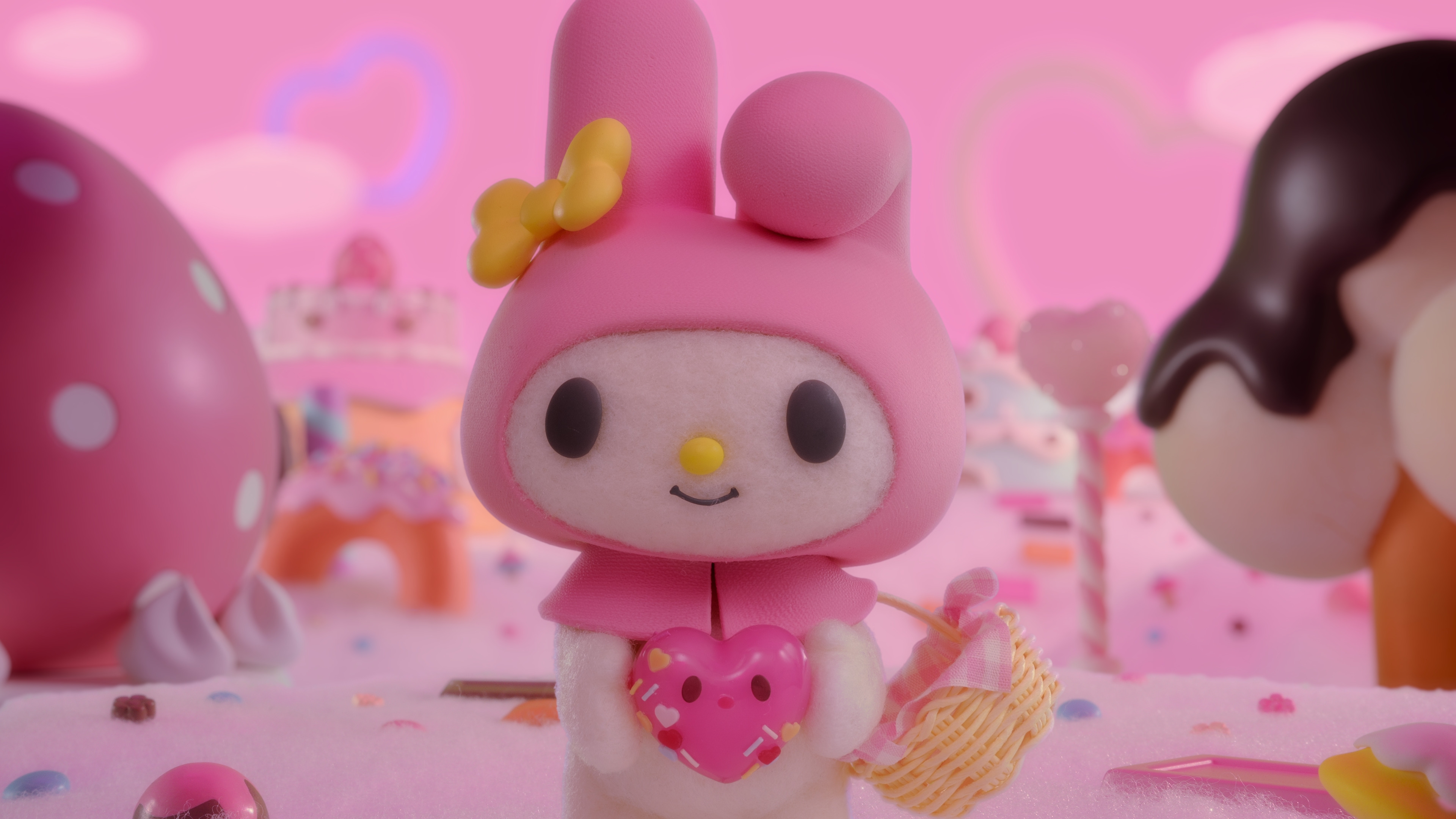 マイメロディの「ずきん」はシリコン素材で再現:Netflixシリーズ「My Melody & Kuromi」世界独占配信中/(C)’25 SANRIO 著作(株)サンリオ