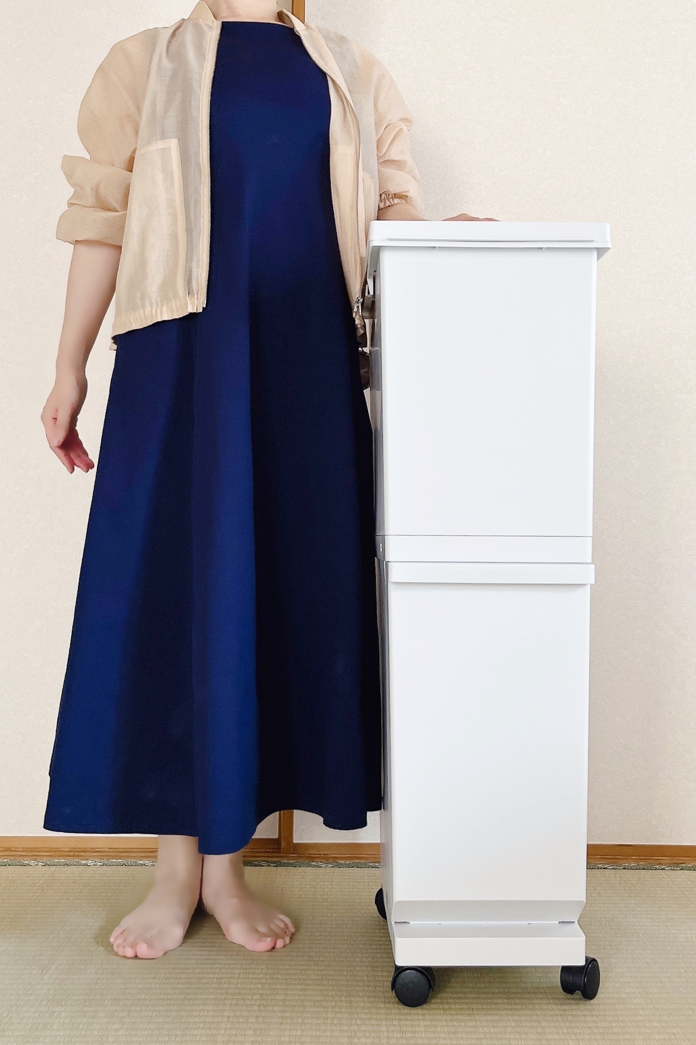NITORI(ニトリ)の「スリム分別ペール2段(55L)」