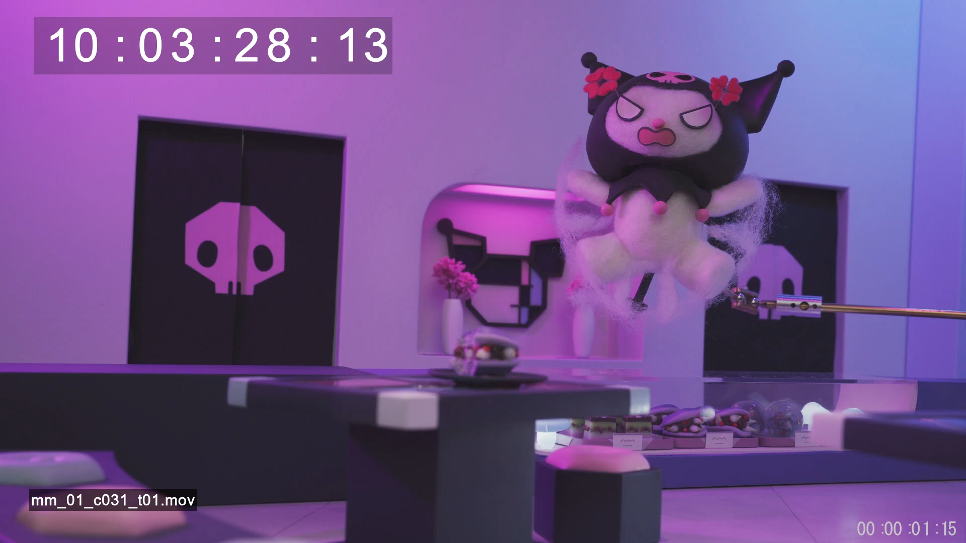 1コマ1コマの撮影が重なって少しずつ一つの作品になっていく:Netflixシリーズ「My Melody & Kuromi」世界独占配信中/(C)’25 SANRIO 著作(株)サンリオ