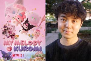 Netflixシリーズ『My Melody & Kuromi』のキーアート(左)と見里朝希監督