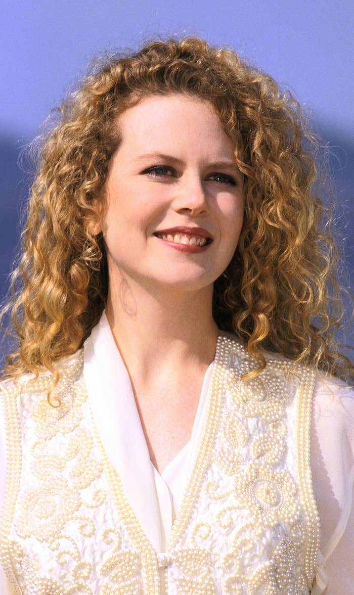 Nicole Kidman with curly hair