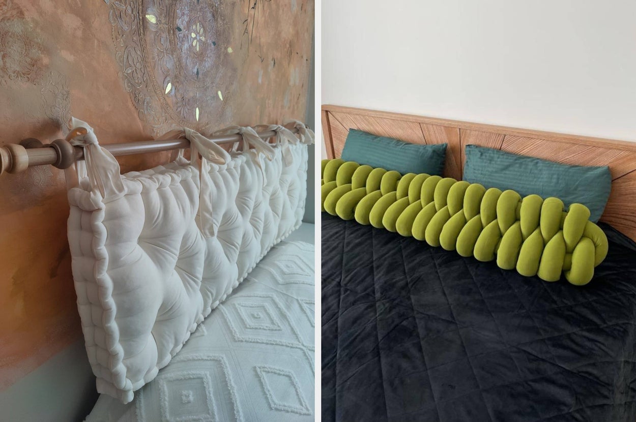 13 Headboard Pillows To Make Relaxing In Bed Even Better