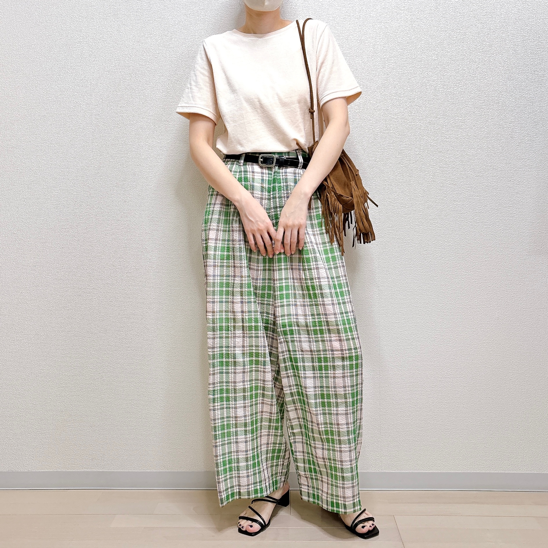 無印良品「婦人 コットンベロア半袖Tシャツ」