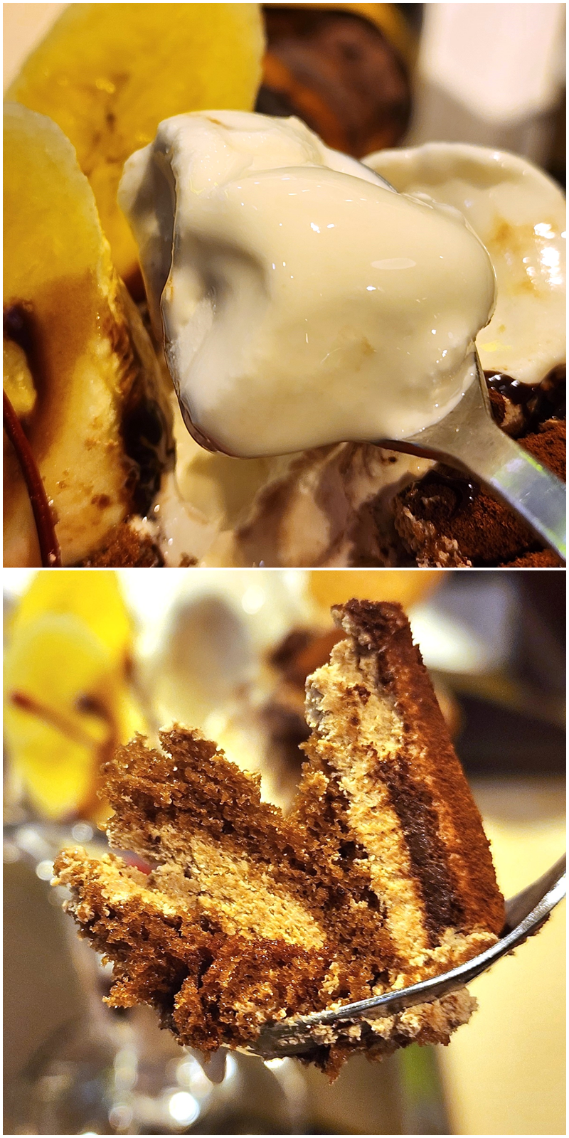 サンマルクカフェ「チョコケーキとバナナのチョコレートパフェ」