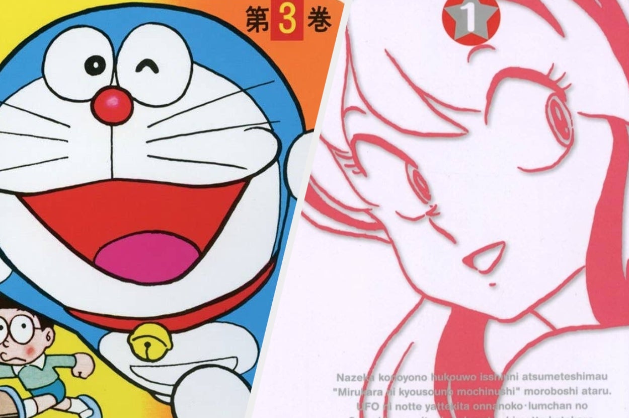 左が『ドラえもん』3巻表紙/右が『うる星やつら』新装版1巻表紙
