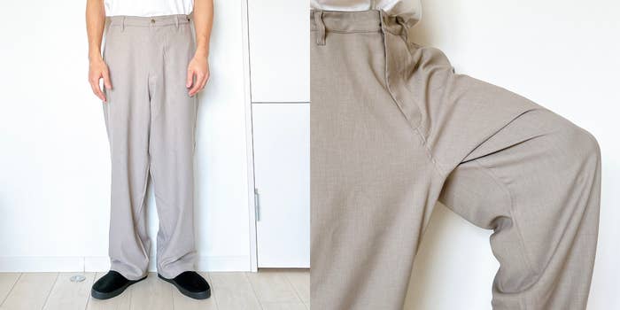 無印良品の「紳士 ストレッチノータックワイドパンツ」