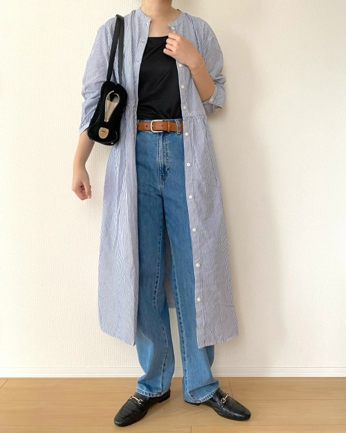 無印良品「婦人 綿ボイル長袖ワンピース」