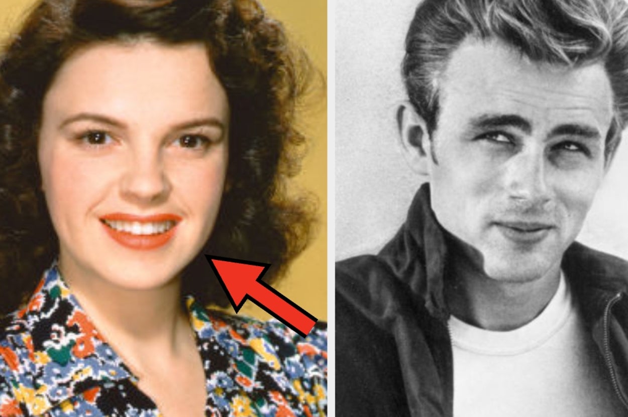 Judy Garland in the '40s; James Dean in the '50s