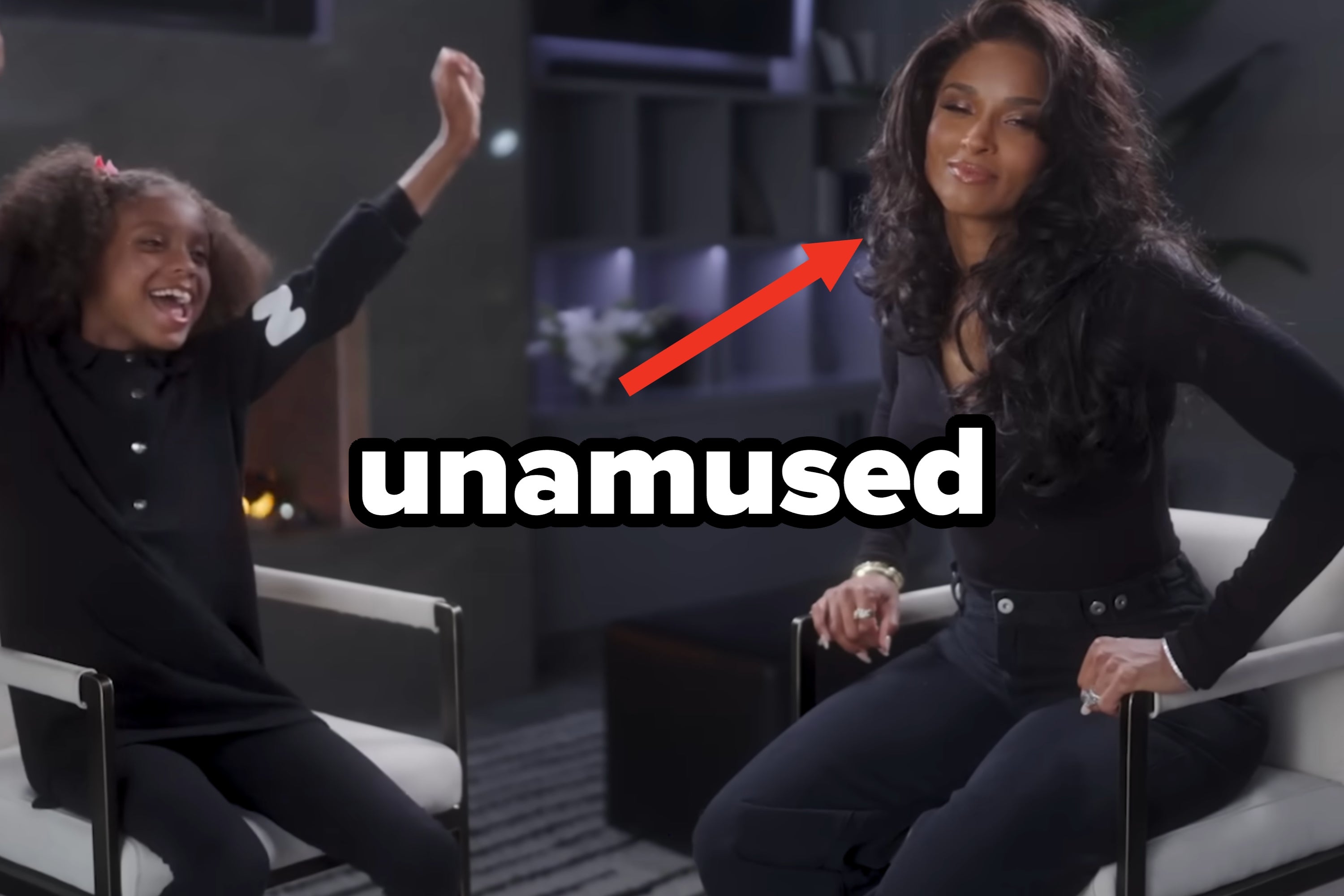 Sienna Wilson sings Ride as Ciara looks embarrassed