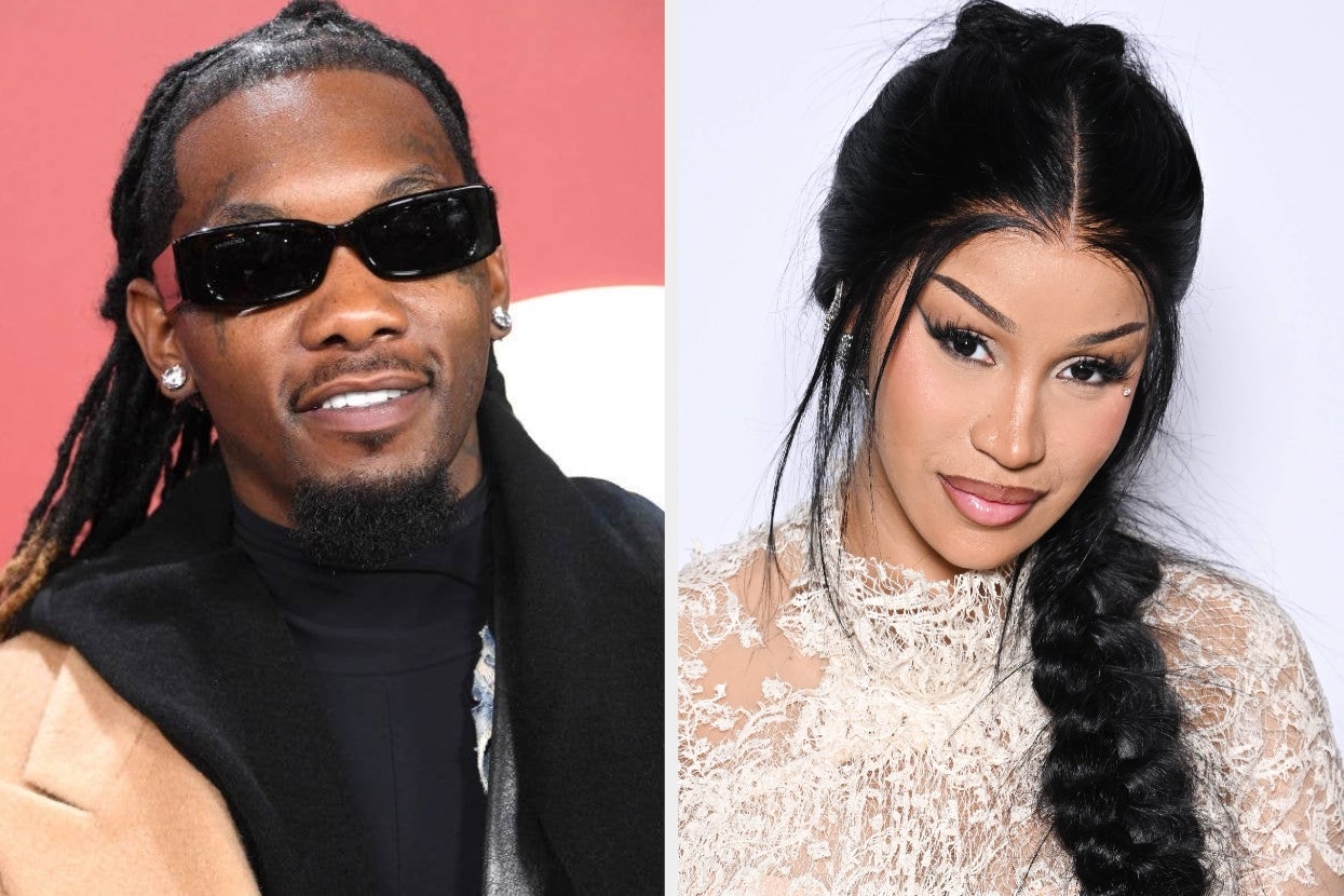 Two people are pictured side by side. One is in a tan coat and sunglasses, the other in a lace top with a braided hairstyle